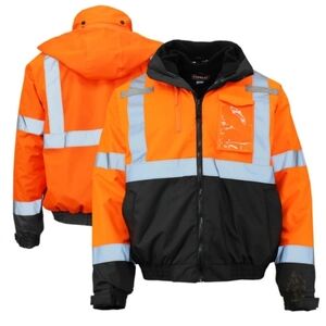 Radwear Radians SJ210B Three-in-One Deluxe High Visibility Bomber Jacket Size XL